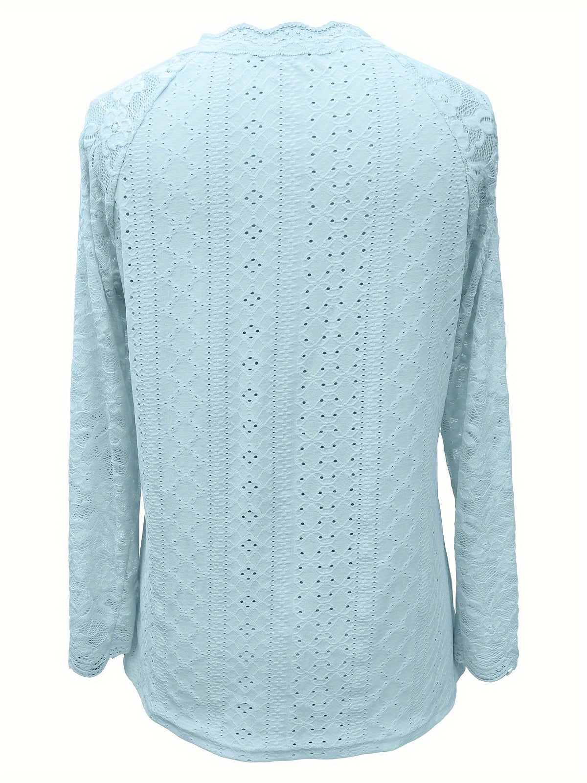 Rosetta | Lace-Sleeve Tie-Neck Top