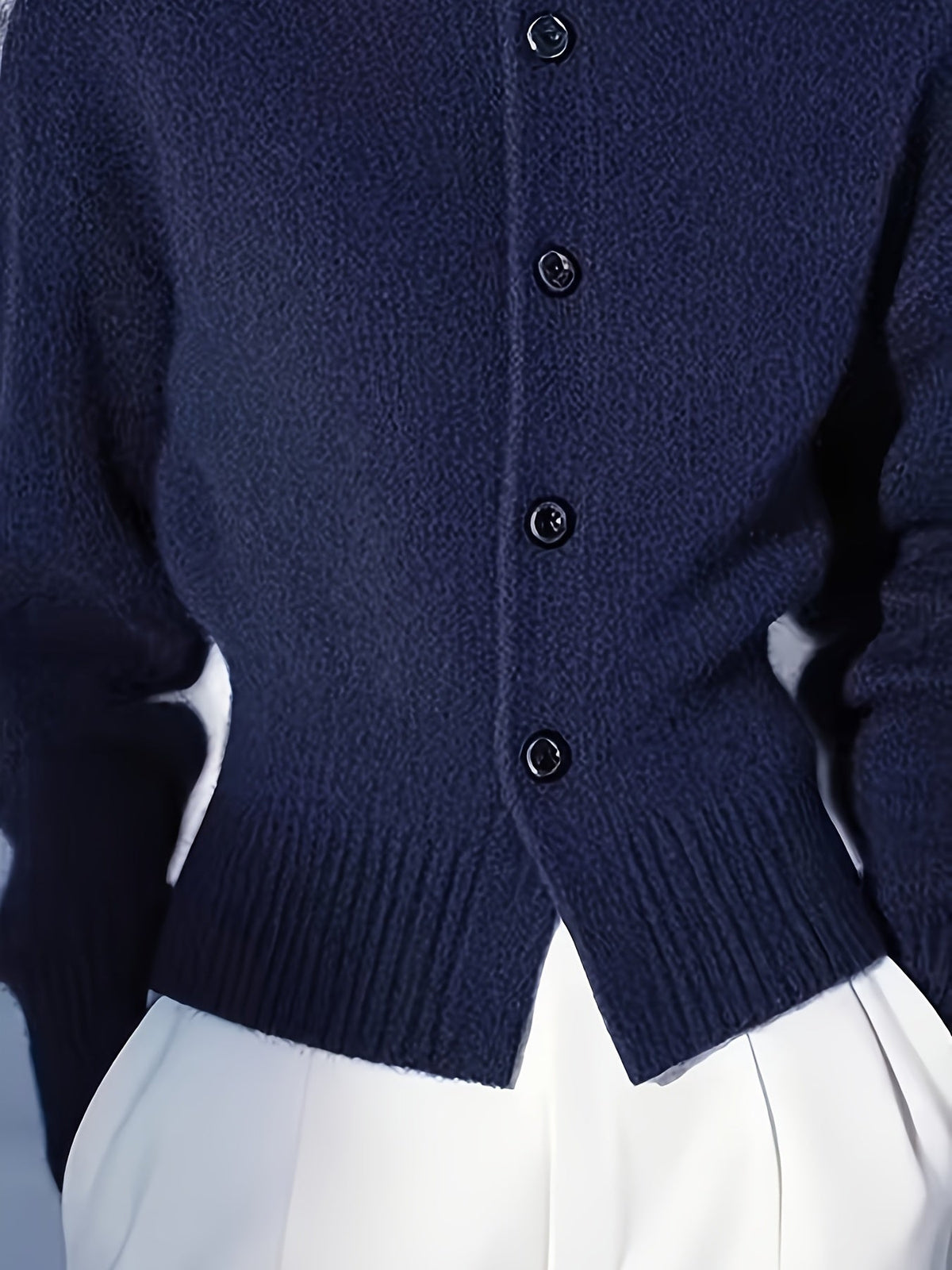 Vera | High-Neck Button Cardigan