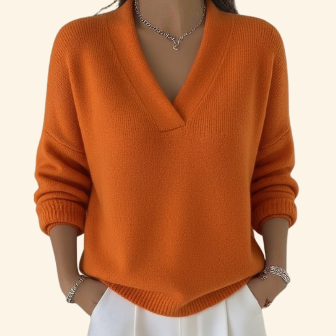 Sonia™ | Relaxed V-Neck Sweater
