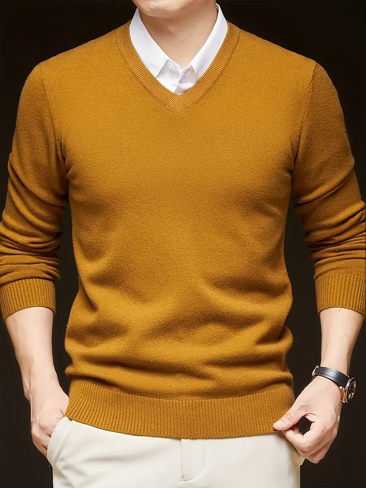 Nigel | Refined V-Neck Jumper