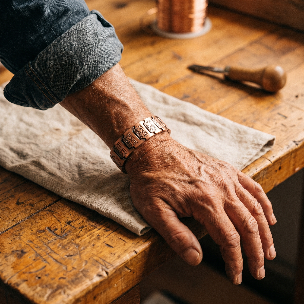 Ethal's Glen Men's Copper Bracelet