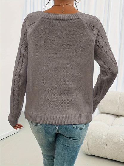 Winifred | Textured Button-Detail Sweater