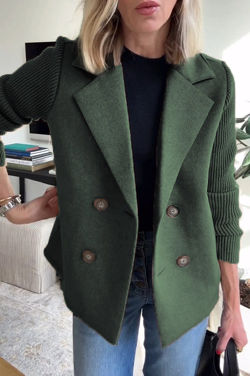 ALORA KNIT SLEEVE BLAZER