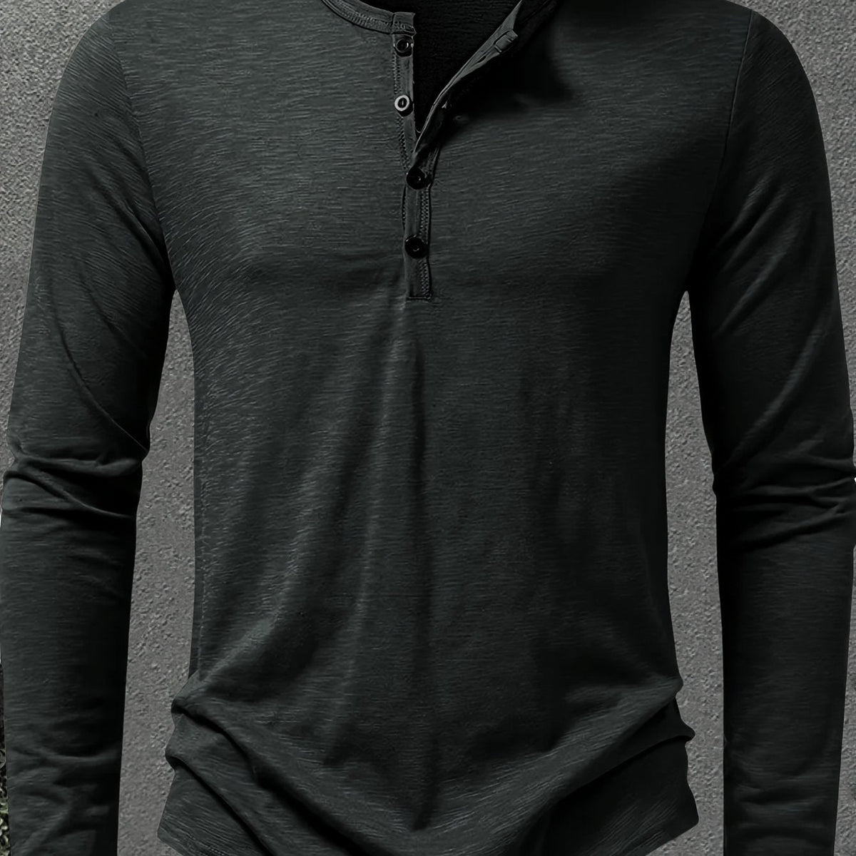 Rhys | Button-Placket Long-Sleeve Henley