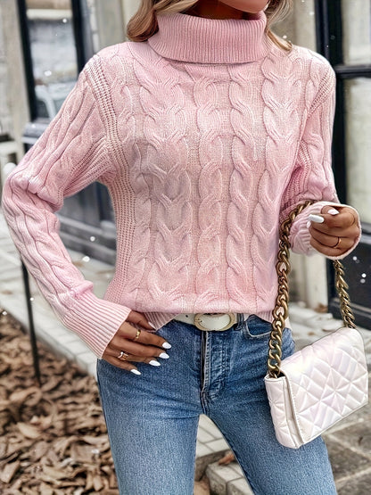 Naomi | Cable-Knit Turtleneck Jumper