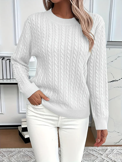 Lorelei | Cable-Knit Round Neck Sweater