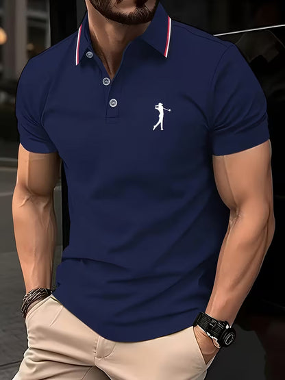 Laurence | Casual Short-Sleeve Golf Printed Shirt
