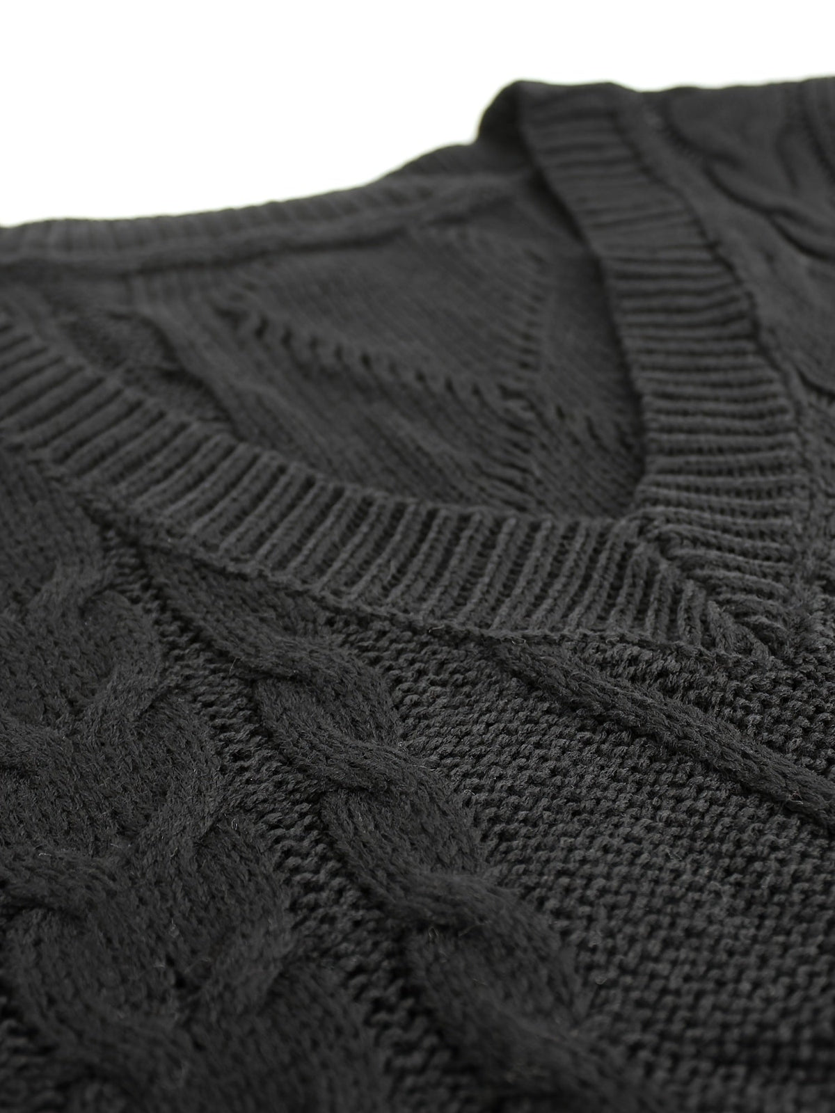 Colleen | Cable-Knit V-Neck Sweater Vest