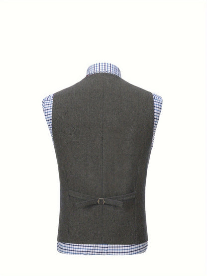Rhodes | Heritage Herringbone Waistcoat