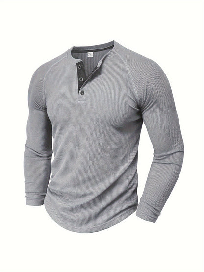 Tobias | Refined Button-Placket Henley Top