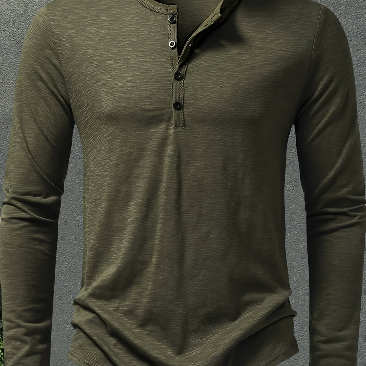 Rhys | Button-Placket Long-Sleeve Henley
