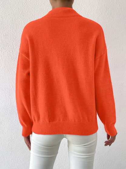Simone | Relaxed Mock Neck Jumper