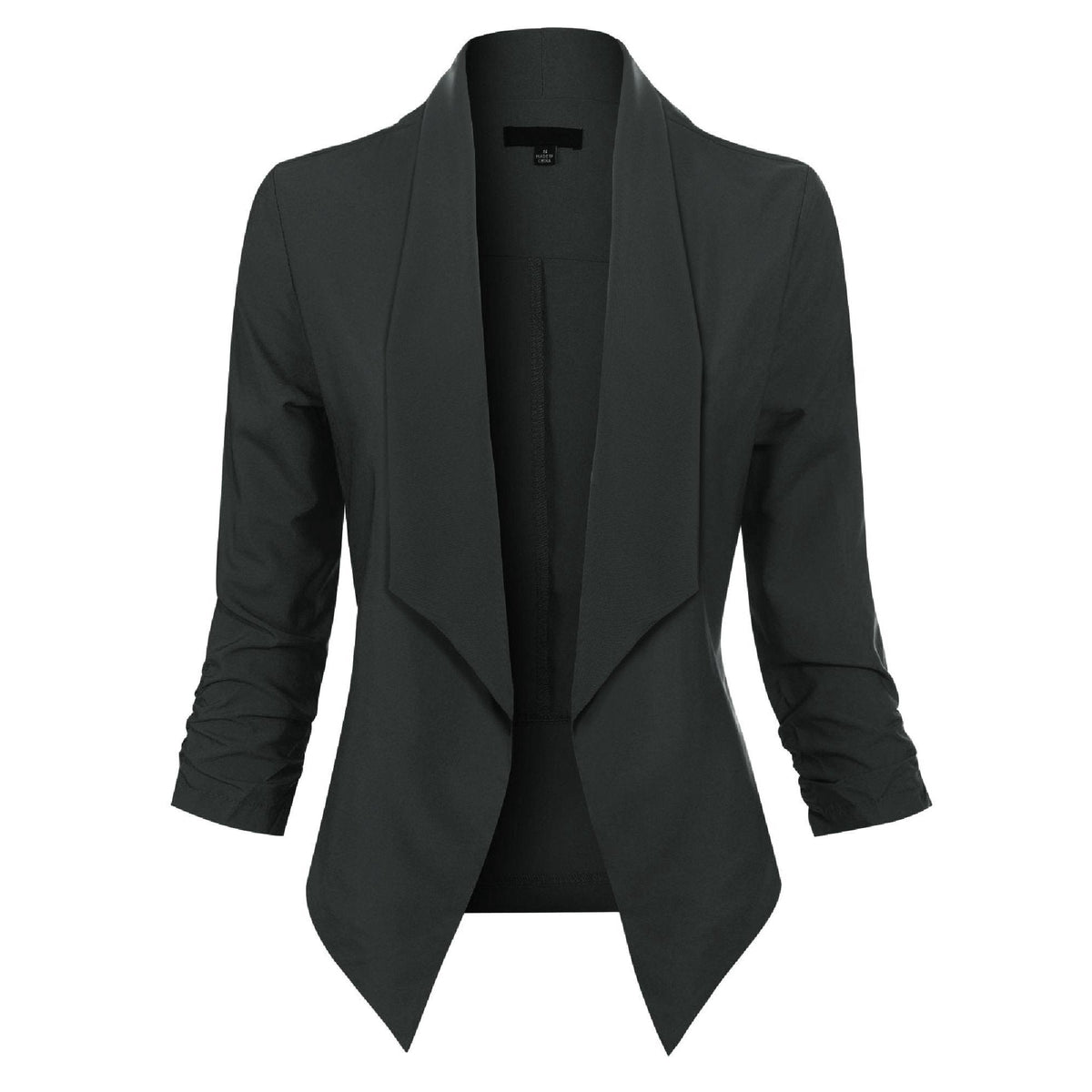 Beverly | Draped Open-Front Blazer