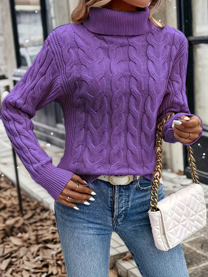 Naomi | Cable-Knit Turtleneck Jumper