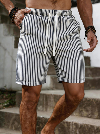 Wesley | Striped Drawstring Shorts