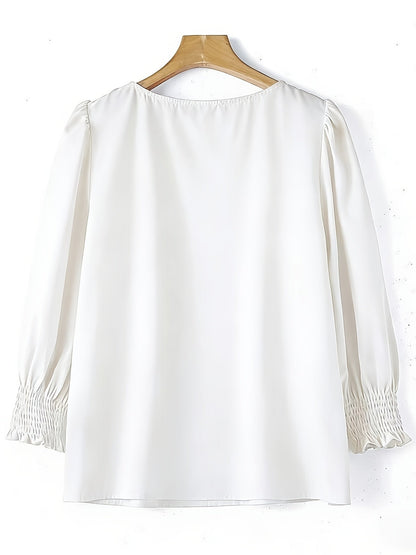 Gwyneth | Elegant Puff-Sleeve Blouse