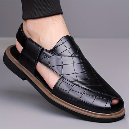 Nathaniel | Woven-Effect Slip-On Sandals