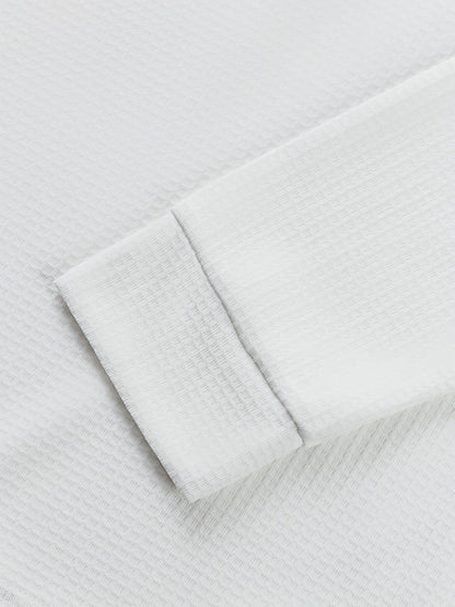 Sawyer | Textured Contrast Henley Shirt