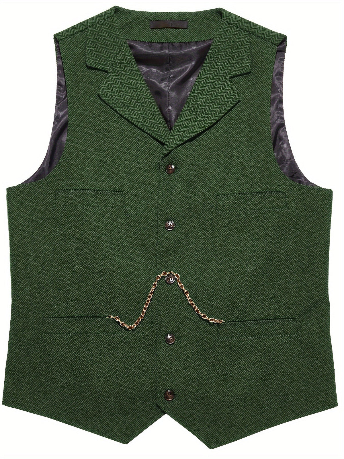 Emmett | Herringbone Tailored Waistcoat