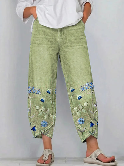 Georgina | Casual Floral Loose Pants