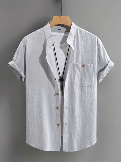 Alaric | Casual Button Short Sleeve Shirt