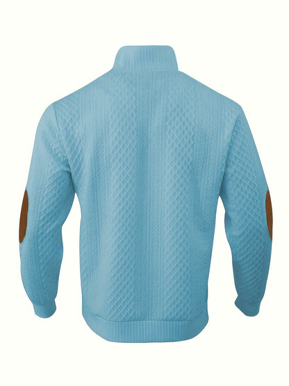 Gabriel | Textured Stand-Collar Jumper