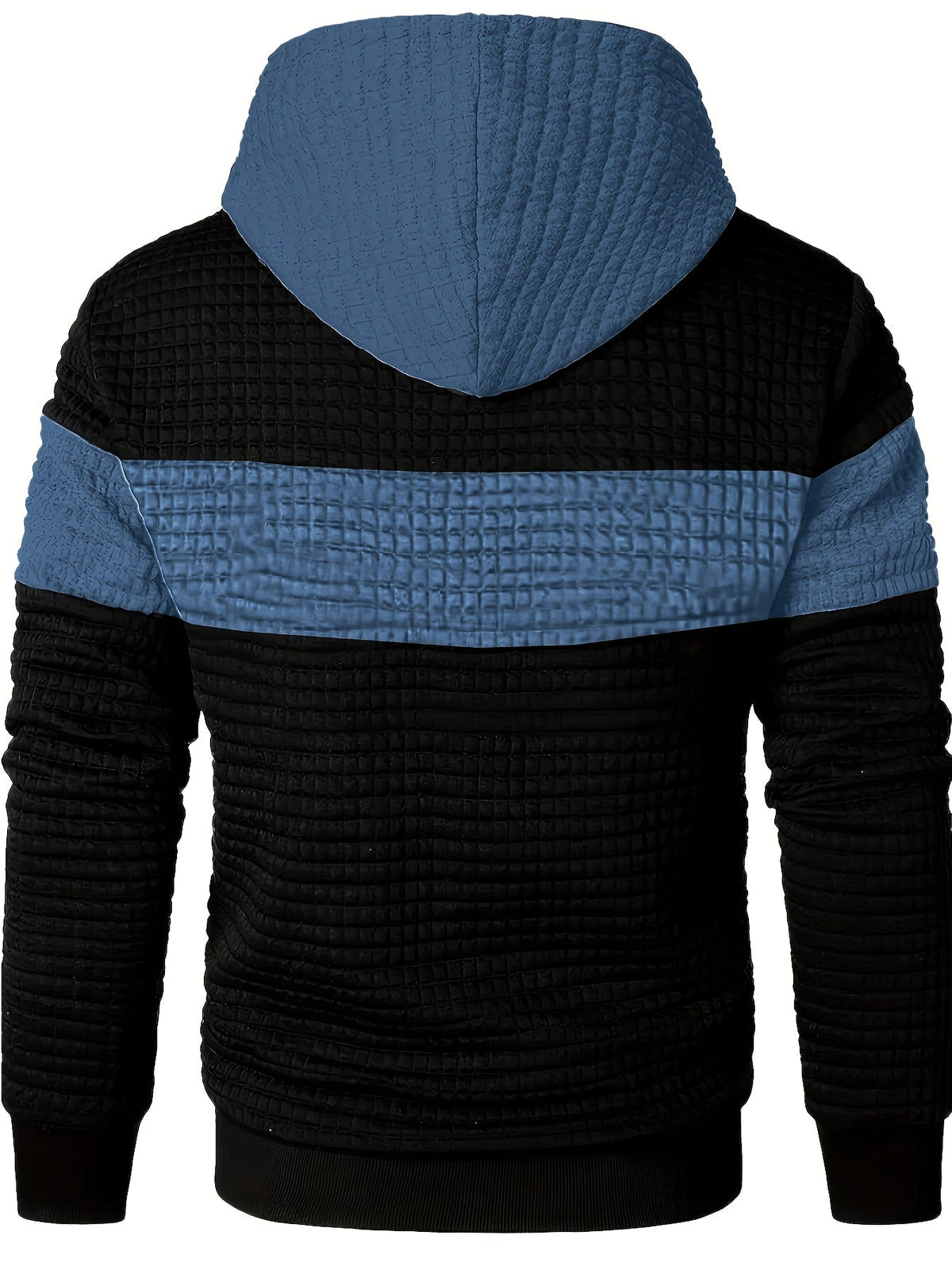 Rutherford | Textured Colour-Block Hoodie