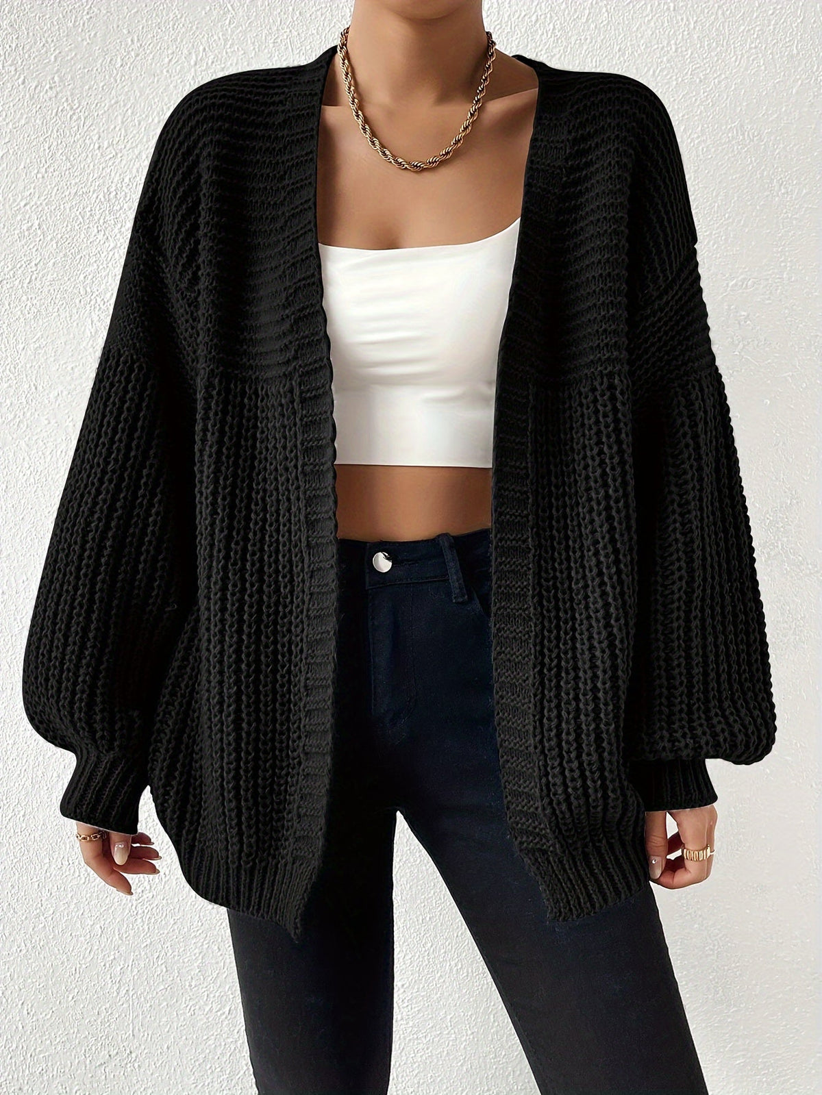 Odessa | Chunky Open-Front Cardigan
