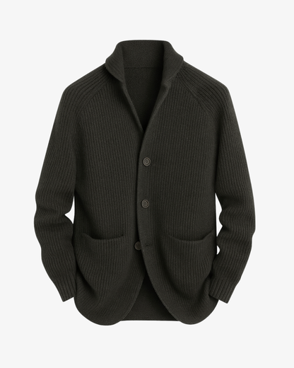 Lawrence | Tailored Button-Front Knit Cardigan