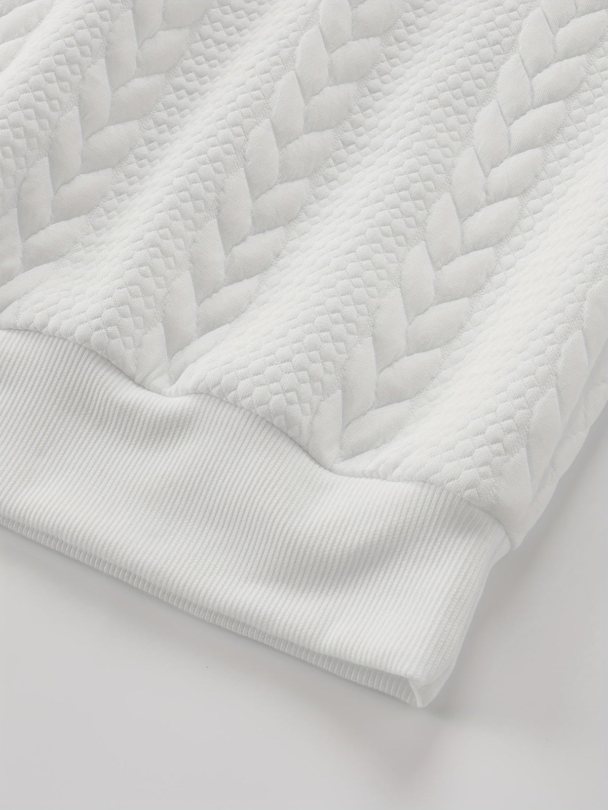 Maddox | Textured Crew Neck Sweatshirt