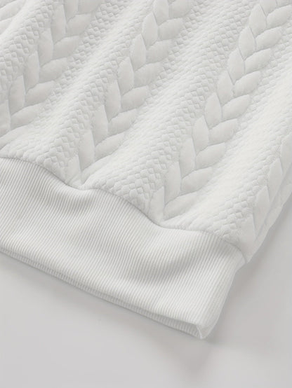 Maddox | Textured Crew Neck Sweatshirt