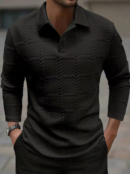 Archer | Classic Knit Jacquard Collar Shirt