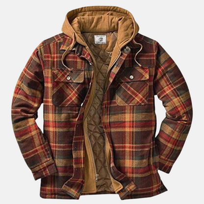 Roland | Rugged Checked Hooded Jacket