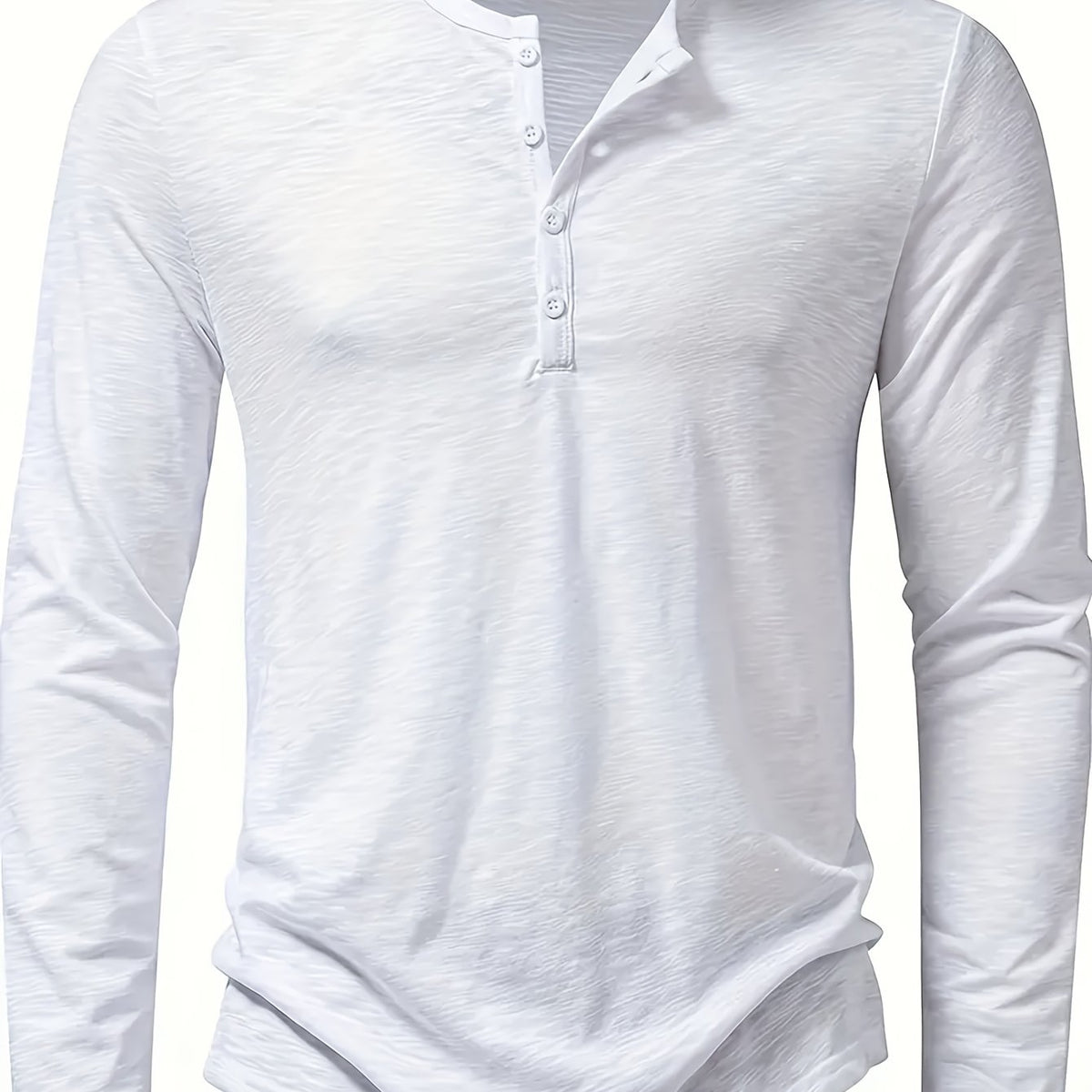 Rhys | Button-Placket Long-Sleeve Henley