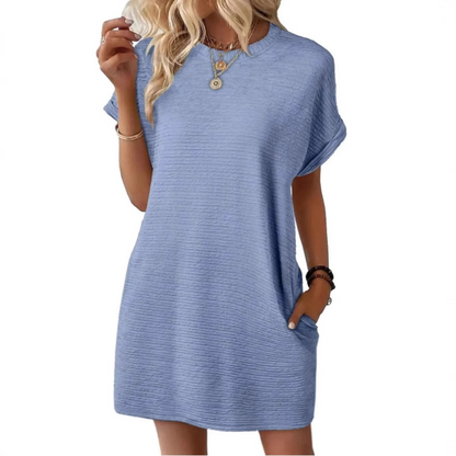 Hattie | Minimalist Round Neck Summer Dress