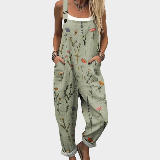 Karissa | Comfortable Floral Green Jumpsuit