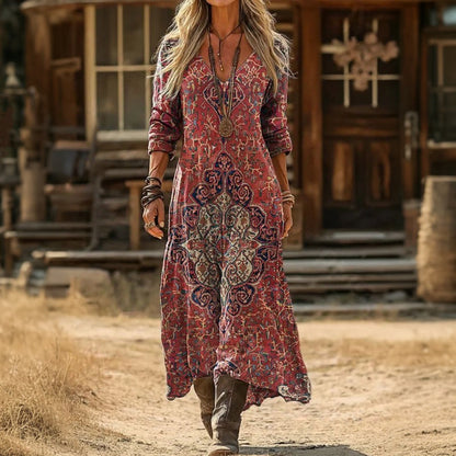 Estrella | Vintage Mandella Long Sleeve Dress