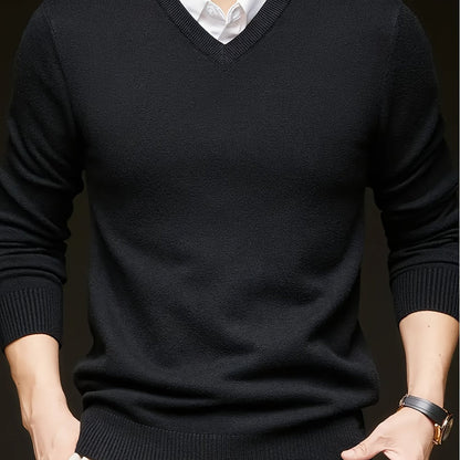 Nigel | Refined V-Neck Jumper