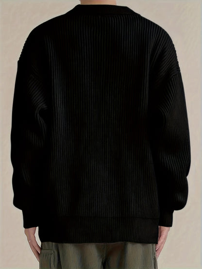 Wesley | Ribbed Collared Cardigan