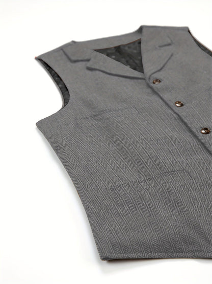 Rhodes | Heritage Herringbone Waistcoat