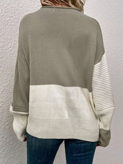 Mabel | Colour Block Relaxed Sweater