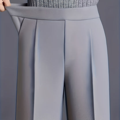 Marlene | High-Waisted Straight-Leg Trousers