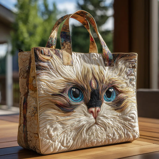 HANDMADE BAG - BLUE EYED CAT