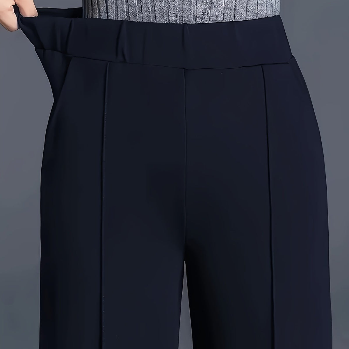 Marlene | High-Waisted Straight-Leg Trousers