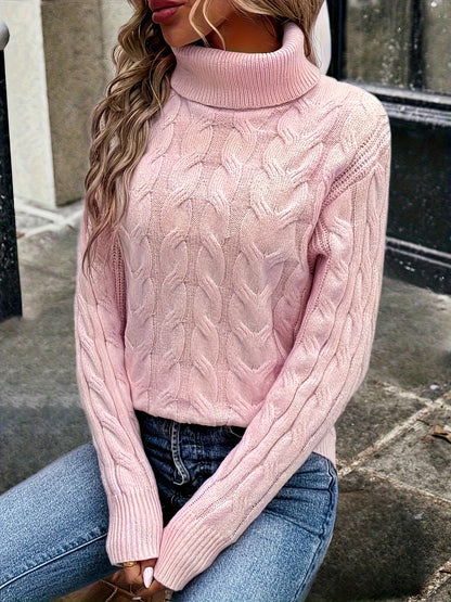 Naomi | Cable-Knit Turtleneck Jumper