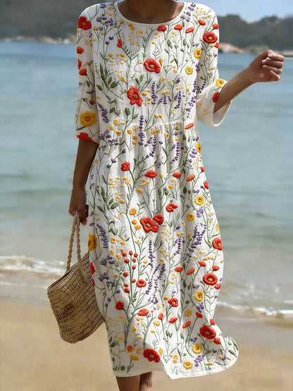 Erica | Elegant Floral Dress