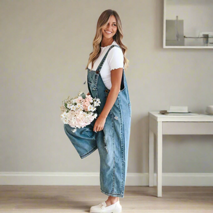 Heidi | Premium Vintage Style Plain Jumpsuit