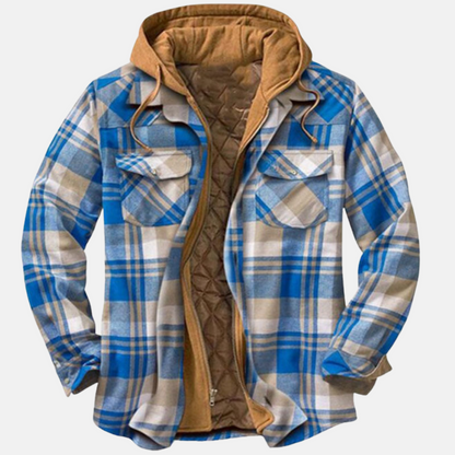 Roland | Rugged Checked Hooded Jacket