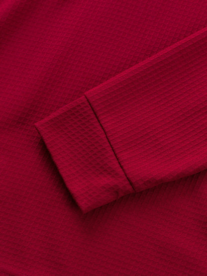 Sawyer | Textured Contrast Henley Shirt