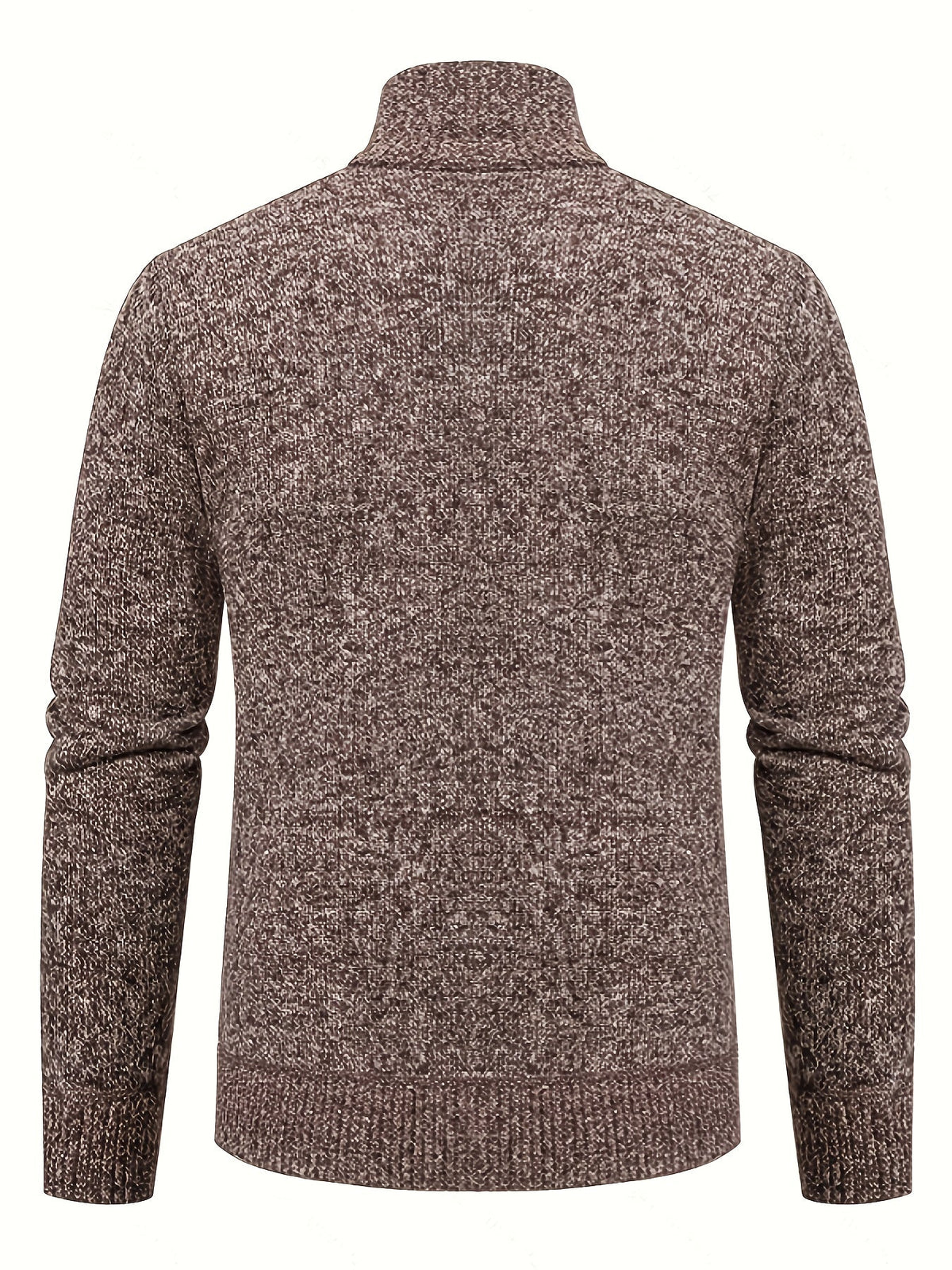 Edmund | Textured Stand-Collar Zip Cardigan